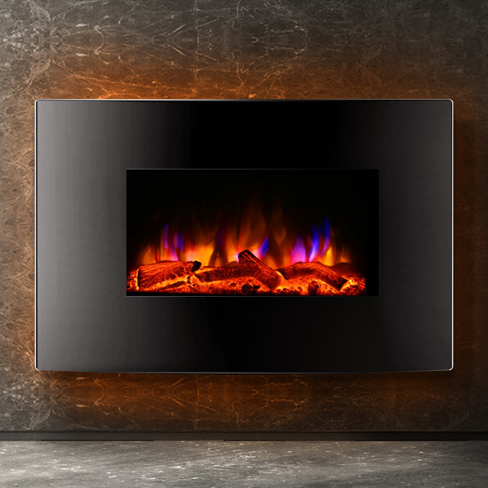Devanti 2000W Wall Mounted Electric Fireplace