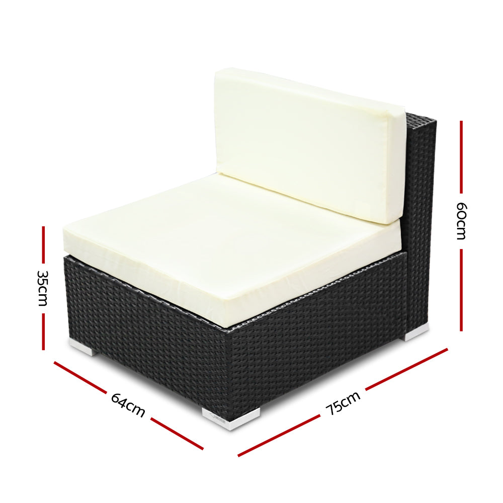 3PC Garden Outdoor Sofa Furniture Chair