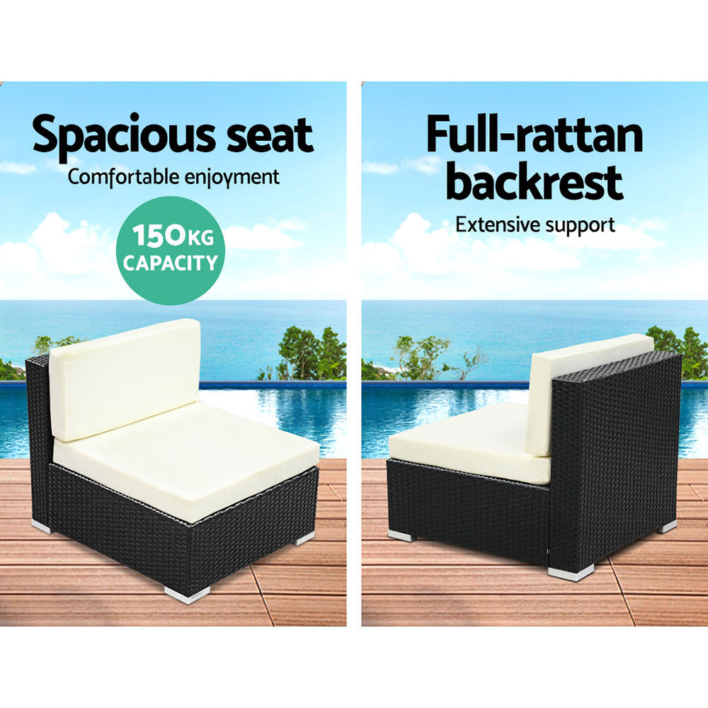 3PC Garden Outdoor Sofa Furniture Chair