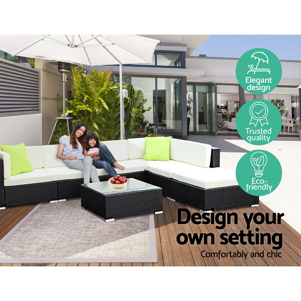 3PC Garden Outdoor Sofa Furniture Chair