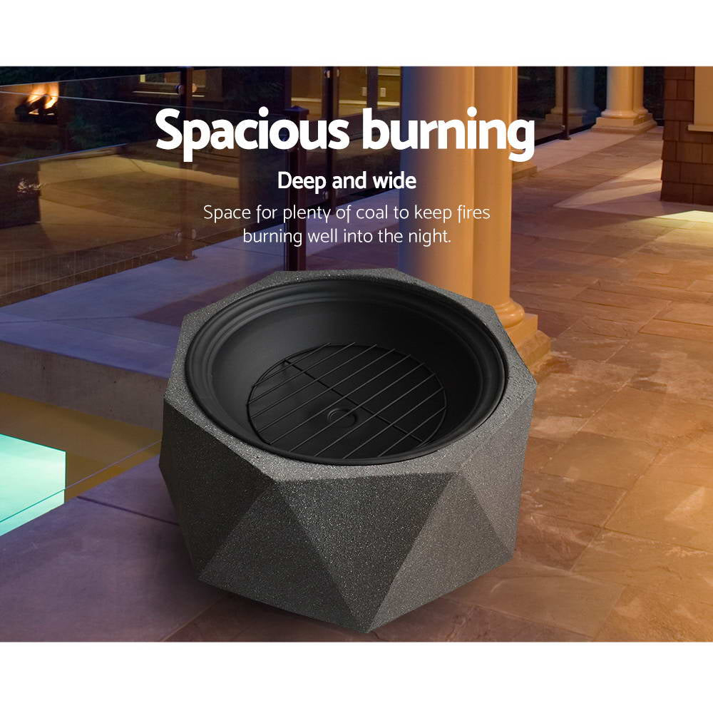Grillz Outdoor Fire Pit Bowl