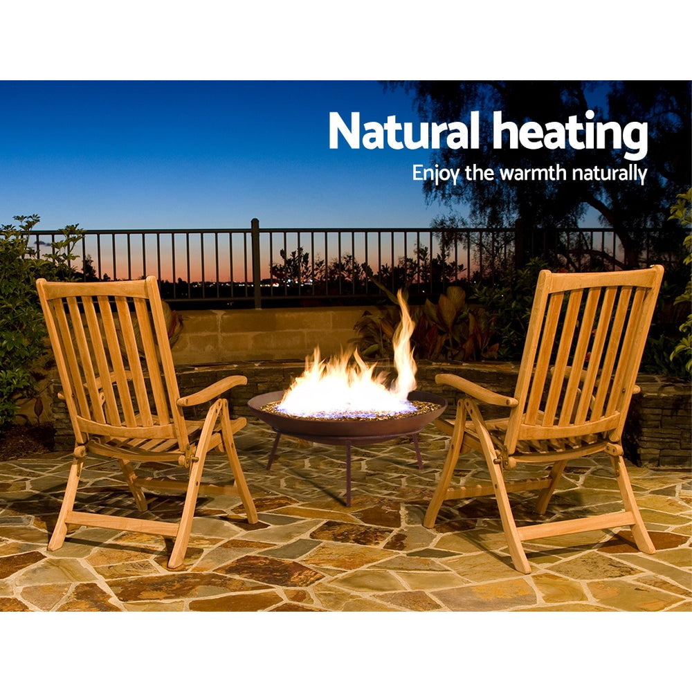 Grillz Rustic Fire Pit Heater 60CM