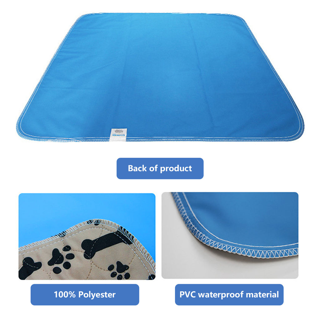 Pawfriends Washable Pet Dog Pee Pad Reusable Cat Puppy Training Wee Absorbent Mat Bed 80x90